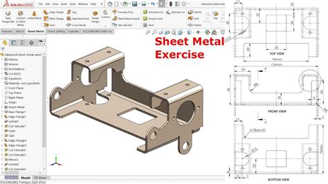 drawing sheet metal solidworks|SolidWorks sheet metal download.